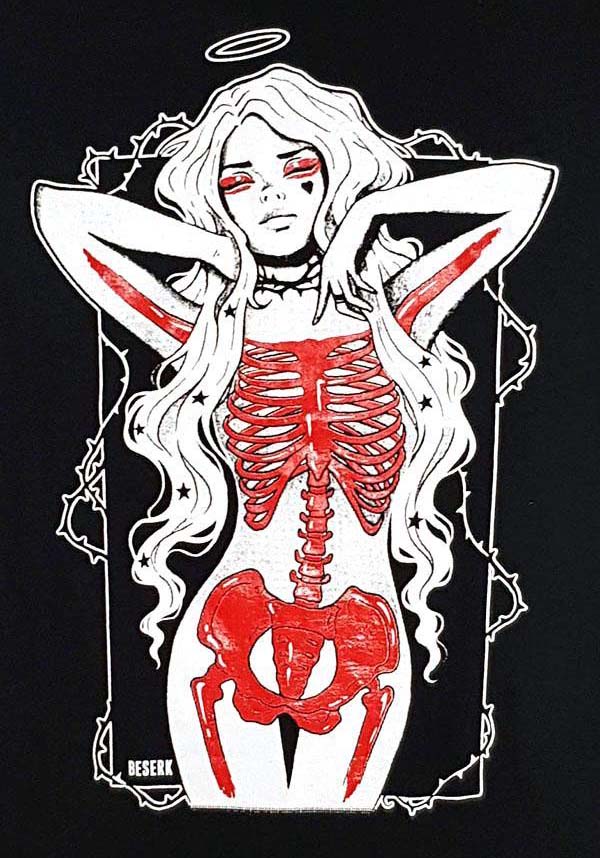 Fitted Ladies T-Shirt - To The End with Haunting Beauty