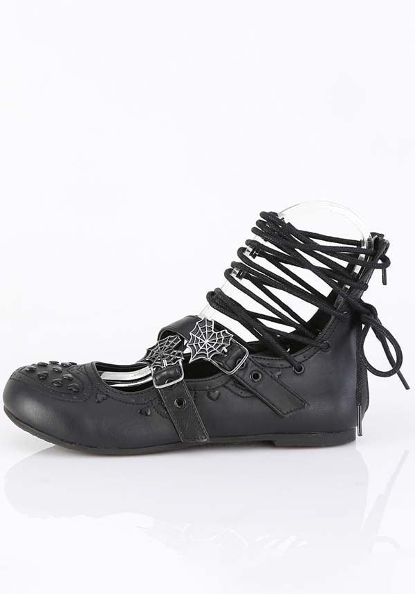 Black Daisy-11 Ballet Flats [Preorder]