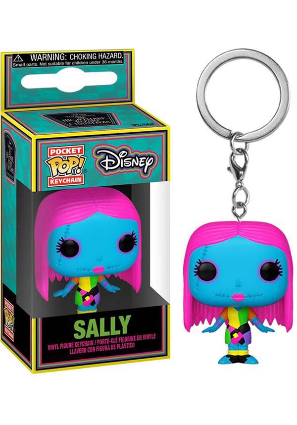 The Nightmare Before Christmas: Sally Black Light POP! Vinyl Keychain