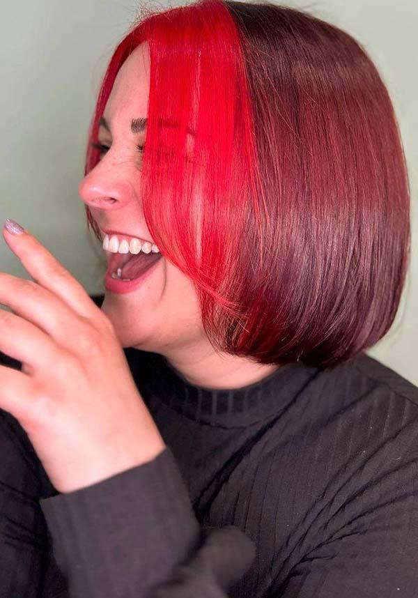 Vermillion Red Semi - permanent Hair Colour for Bold Queens