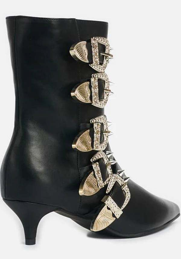 Summer Must-Have Traitor Zone Spiked Heeled Punk Boots