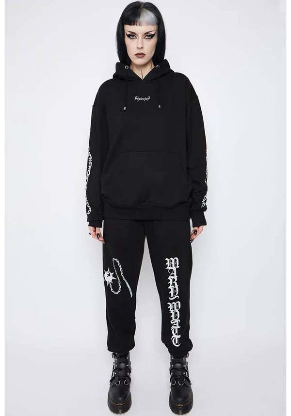 Unholy Gothic-Style Oversized Men's and Women's Hoodie
