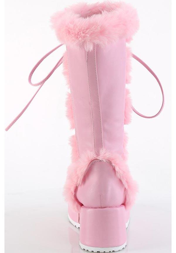 PREORDER: Baby Pink Vegan Leather CUBBY-311 Platform Boots