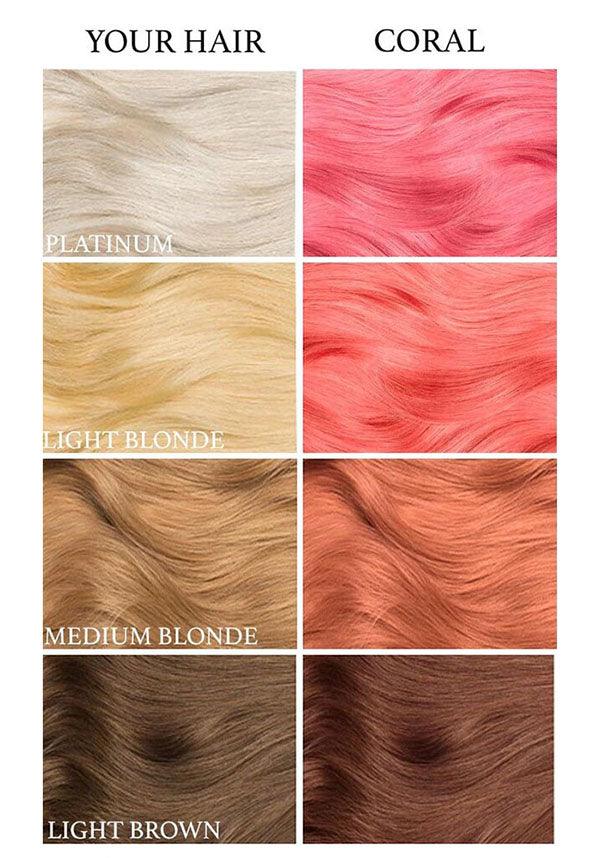 Lunar Tides Semi - Permanent Coral Pink Hair Coloring Dye