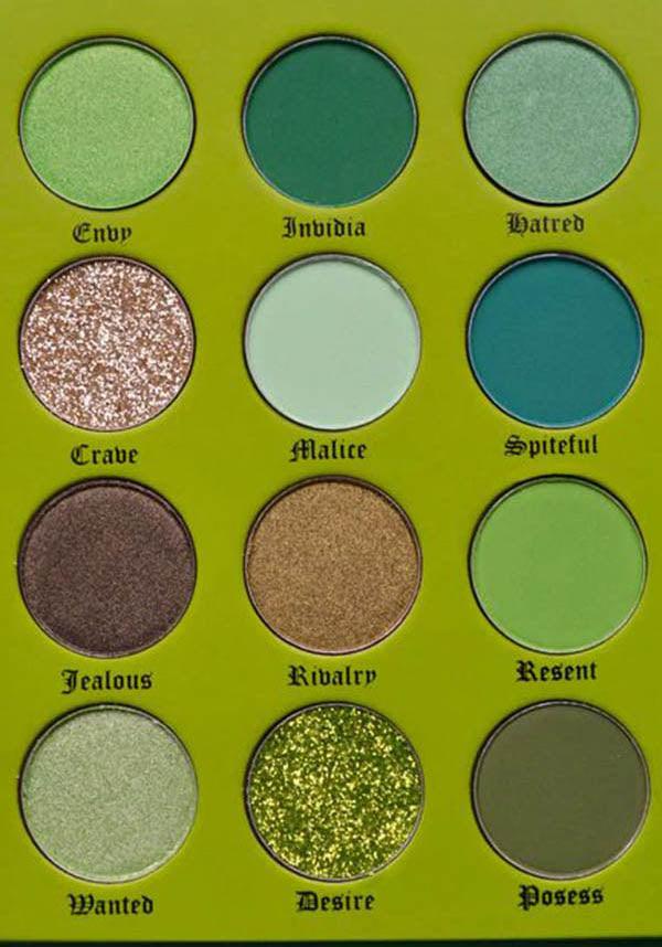 Deadly Sins Cosmetics Envy Green Eyeshadow Makeup Palette