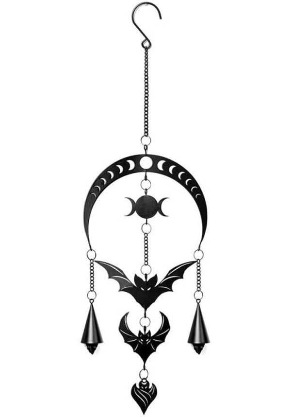 Alchemy Gothic Evilution Moon Phase Hanging Decoration for Indoor and Outdoor Use