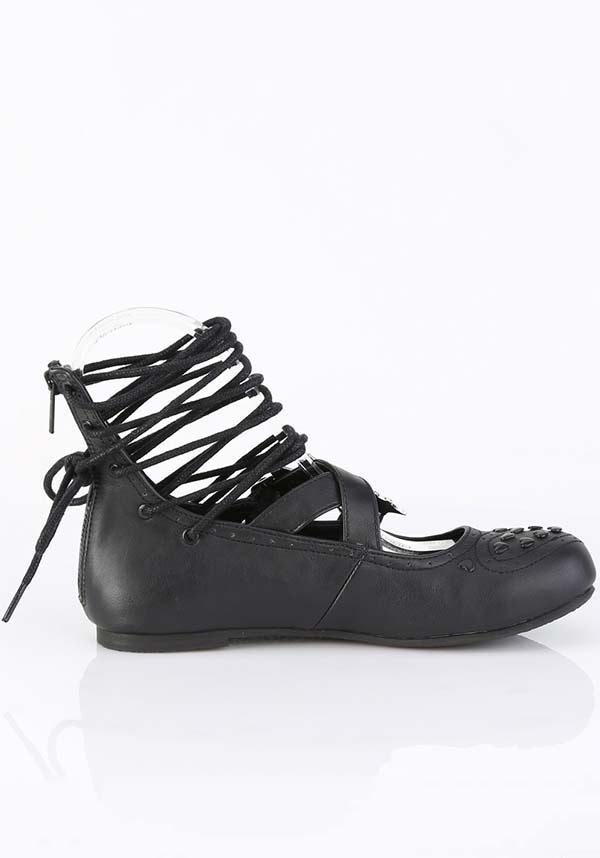 Black Daisy-11 Ballet Flats [Preorder]