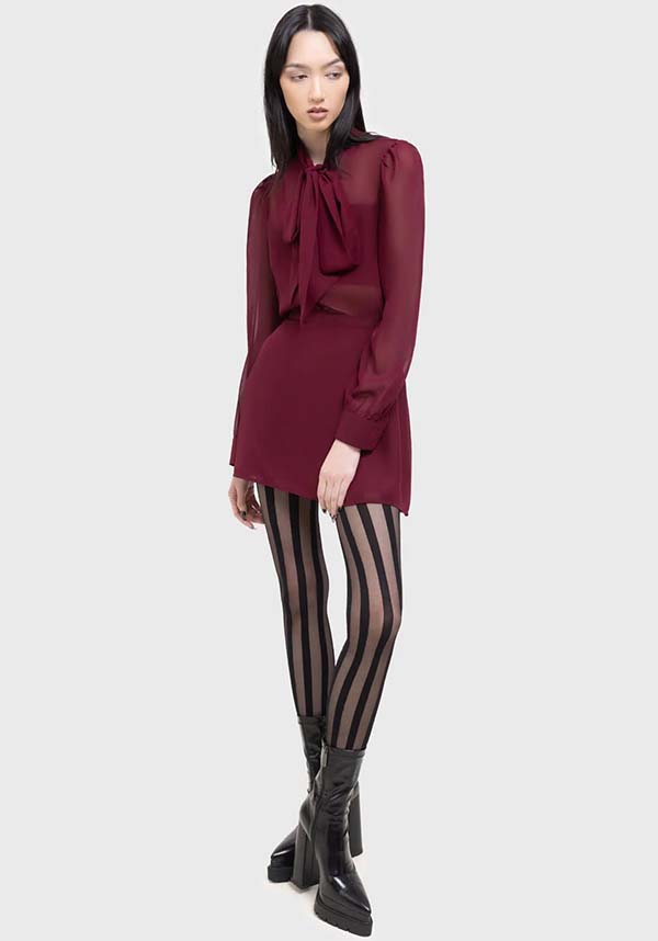 Top - Crimson Oracle | Elegant and Stylish