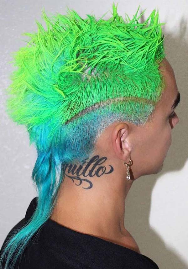Electric Banana Temporary Hair Colour Styling Gel - Neon Glow Under Black Light