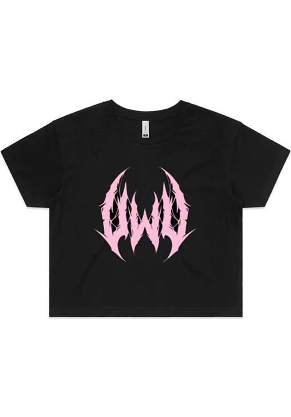 UWU Metal Unisex Crop T-Shirt for Anime and Music Lovers