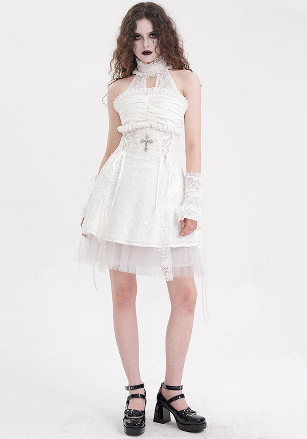 Cursed Saint Women's Haunting Dress for Spooky Nights