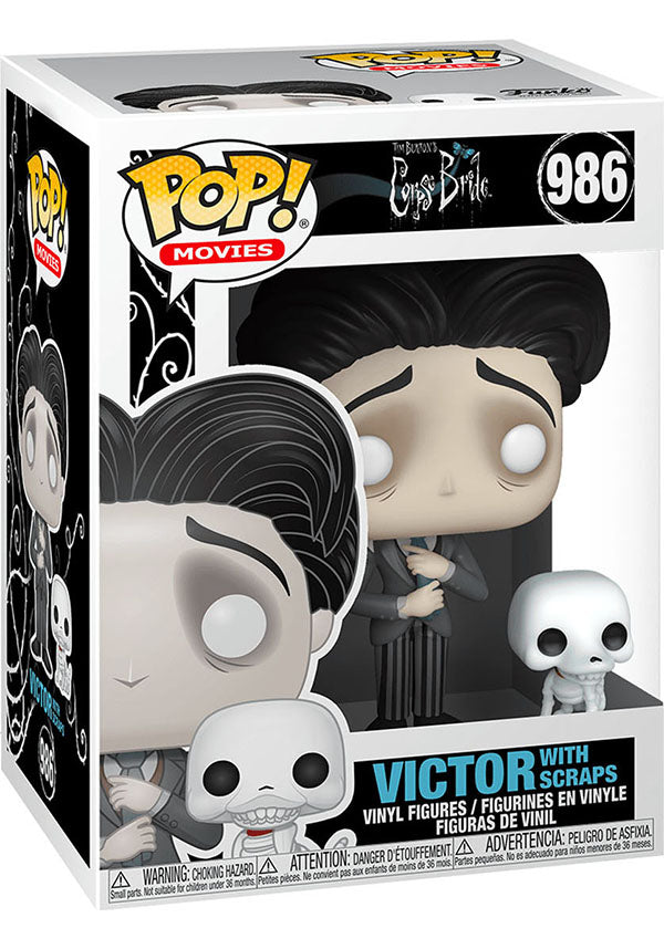 Funko POP! VINYL Collectible Figure of Corpse Bride's Victor Van Dort with Scraps
