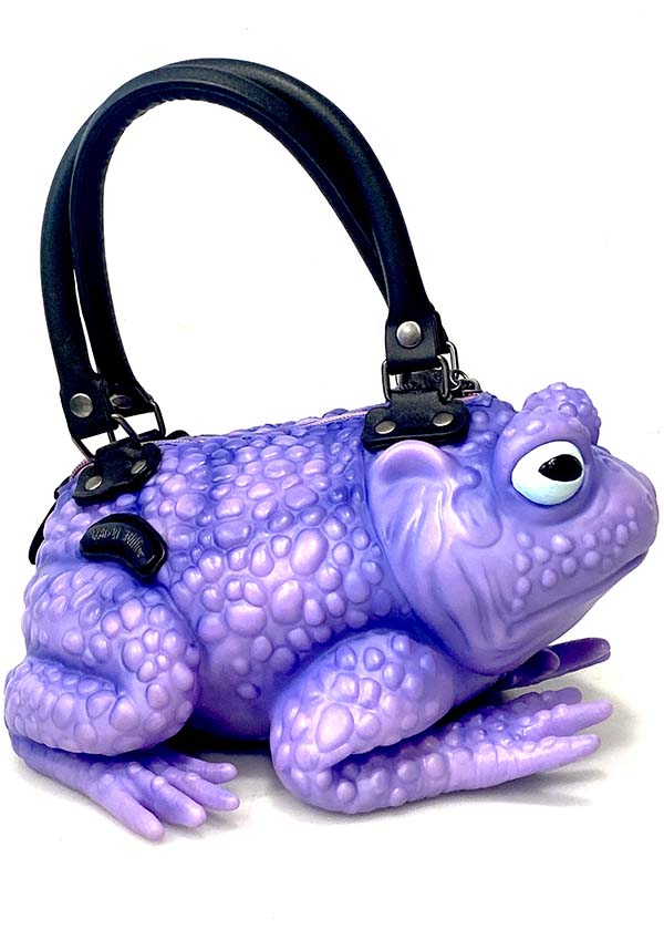 Lavender Toad Design Vegan Handbag for Lovers of Oddities, Cottage - Core, and Magical Creatures