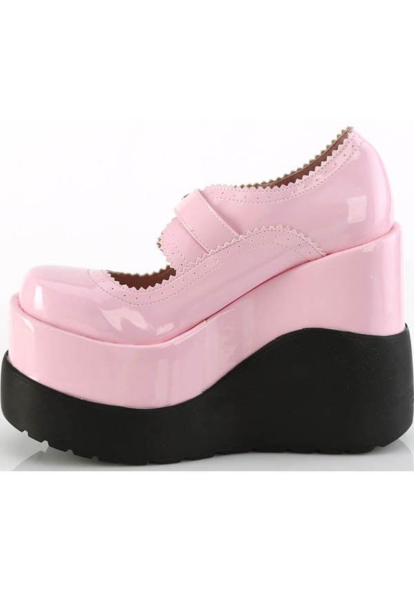 PREORDER: VOID-38 Pink Holo Patent Platform Shoes