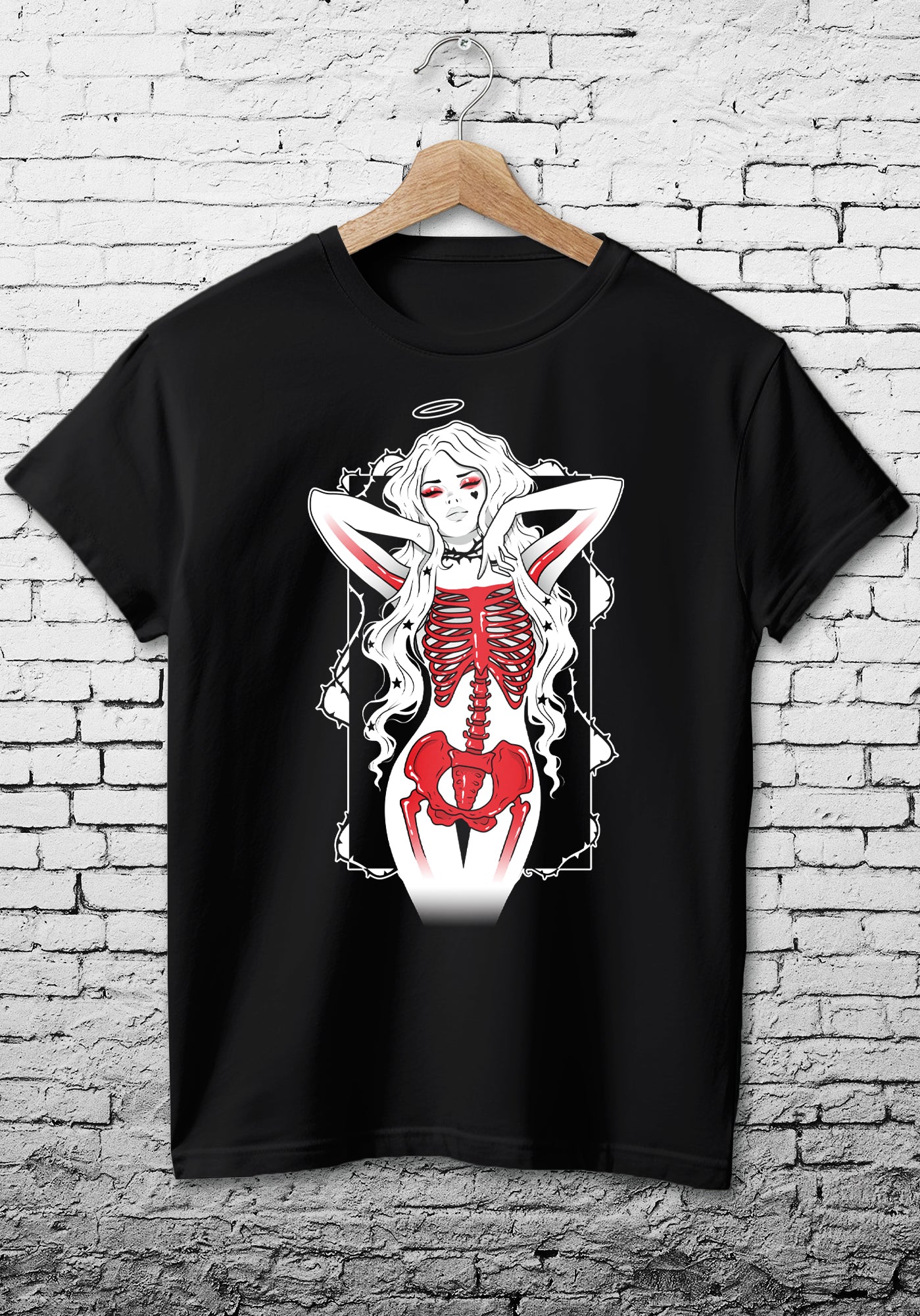 Fitted Ladies T-Shirt - To The End with Haunting Beauty