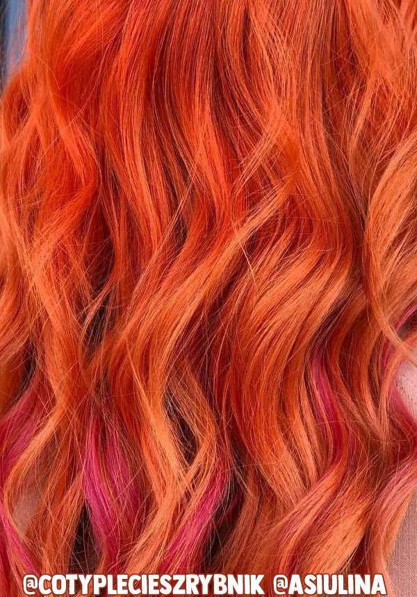 Fluorescent Orange Hair Colour Dye - 100ml Bottle for Stunning Locks