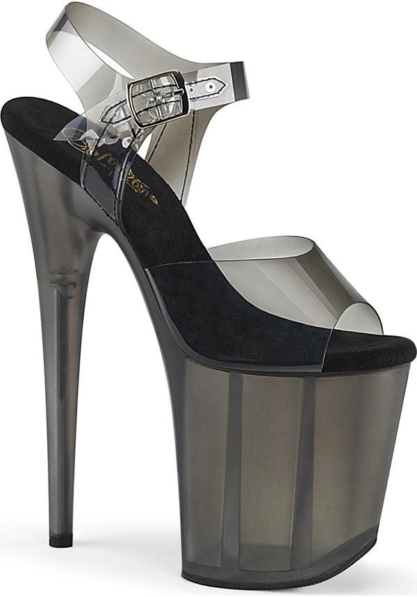 PREORDER! FLAMINGO-808N-T Black Smoke Tinted Platform Heels