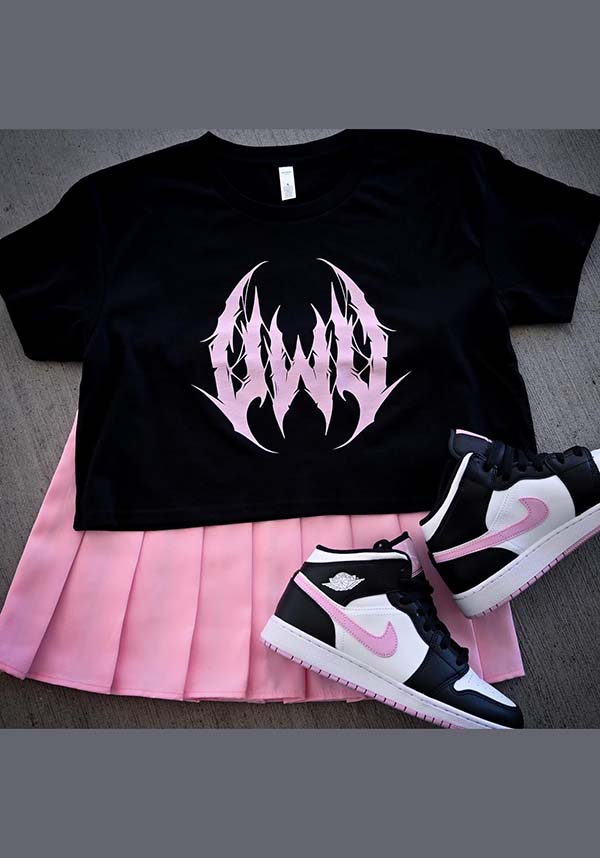 UWU Metal Unisex Crop T-Shirt for Anime and Music Lovers