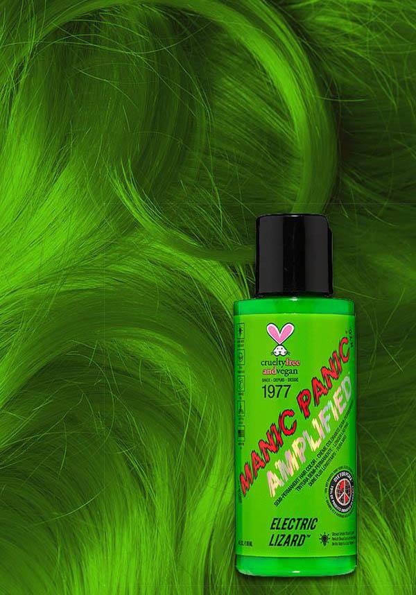 Amplified Electric Lizard Neon Green Semi - Permanent Hair Dye