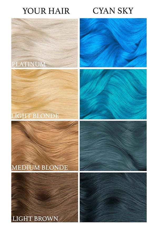 Lunar Tides Cyan Sky Semi - Permanent Turquoise Hair Dye