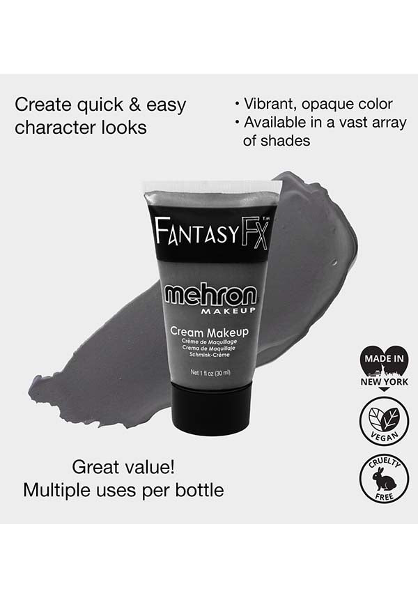 Mehron's Monster Grey Fantasy FX Face and Body Makeup - Ideal for Halloween and Costumes