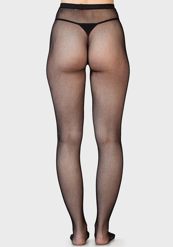 Empty Promise Women's Stretchable Reversible Fitted Fishnet Tights
