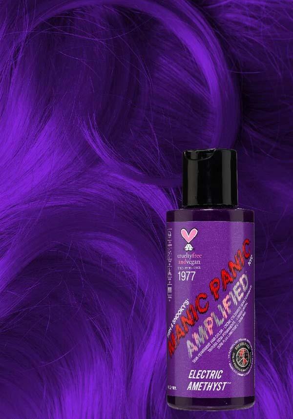 Amplified Electric Amethyst Semi - Permanent Hair Dye with Cool Blue - ish Undertones