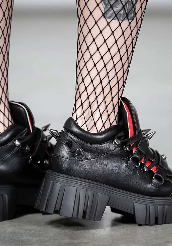 Torment Faux Leather Chunky Sneakers with Studded Details