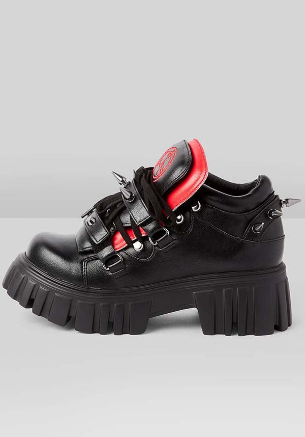 Torment Faux Leather Chunky Sneakers with Studded Details