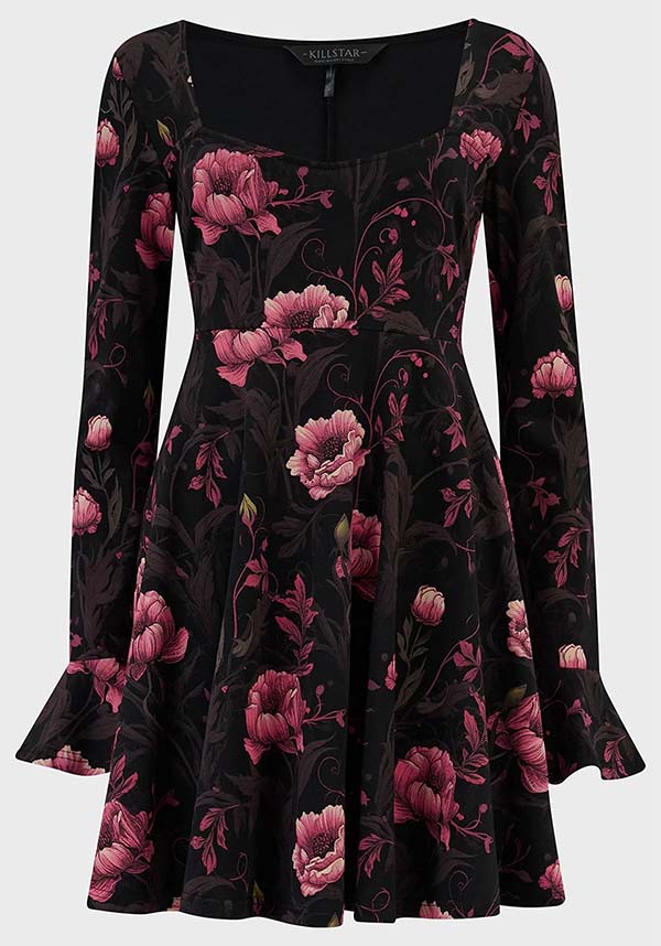 Cottage Chorus Floral Skater Style Mini Dress for Women