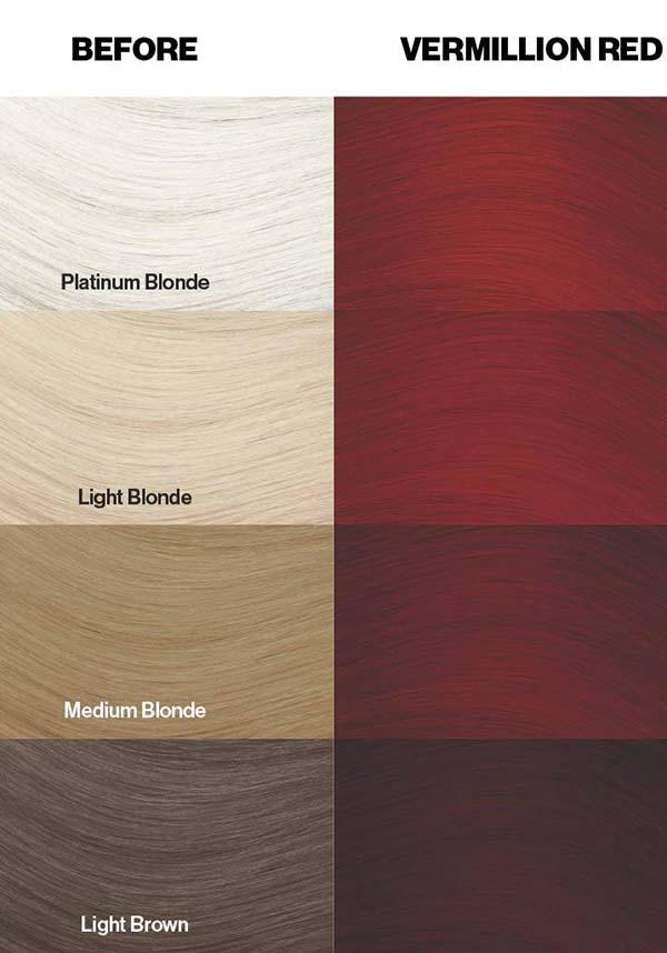 Vermillion Red Semi - permanent Hair Colour for Bold Queens