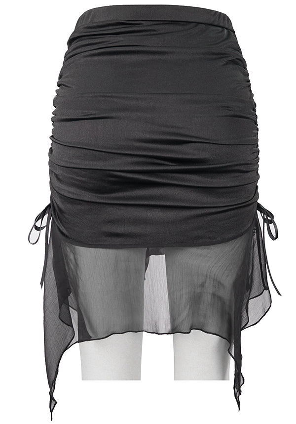 Devil Fashion's Cry Me A River Gothic Fishtail Skirt for Stylish Women