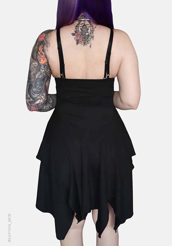 Venom Themed Mini Bodycon Dress - A Perfect Addition for Hot Goth Summer