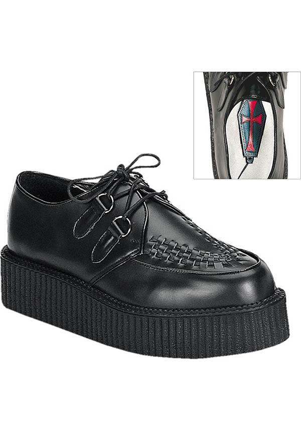 PREORDER - Demonia Platform Creeper Shoes - CREEPER - 402 in Black Color