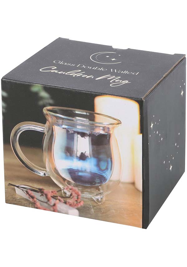 Stylish Clear Double-Walled Glass Cauldron Mug for All