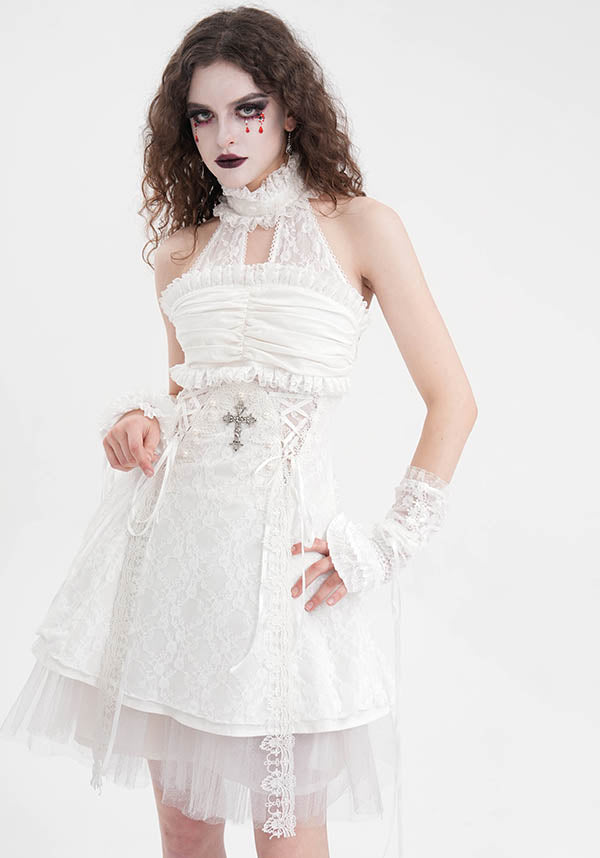 Cursed Saint Women's Haunting Dress for Spooky Nights