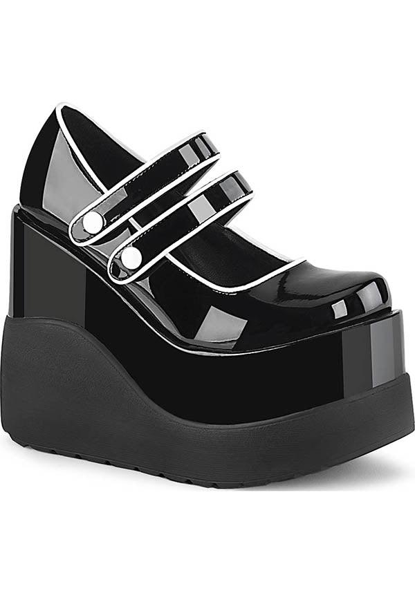 VOID-37 Black Patent Platform Shoes [PREORDER]