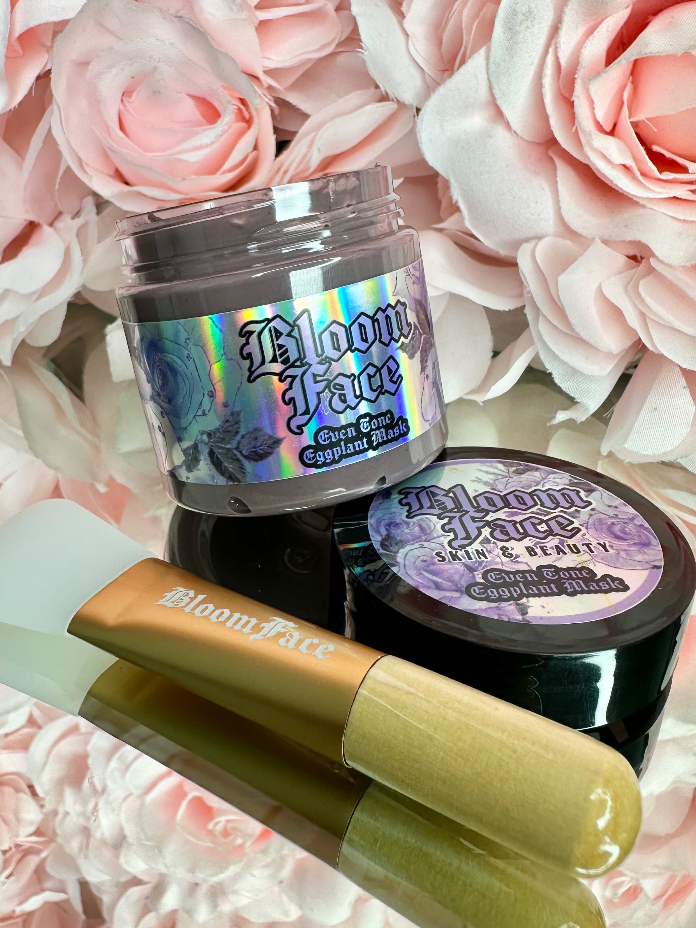 Bloomface Even-Tone Eggplant Facial Mask for a Healthy and Even Glow