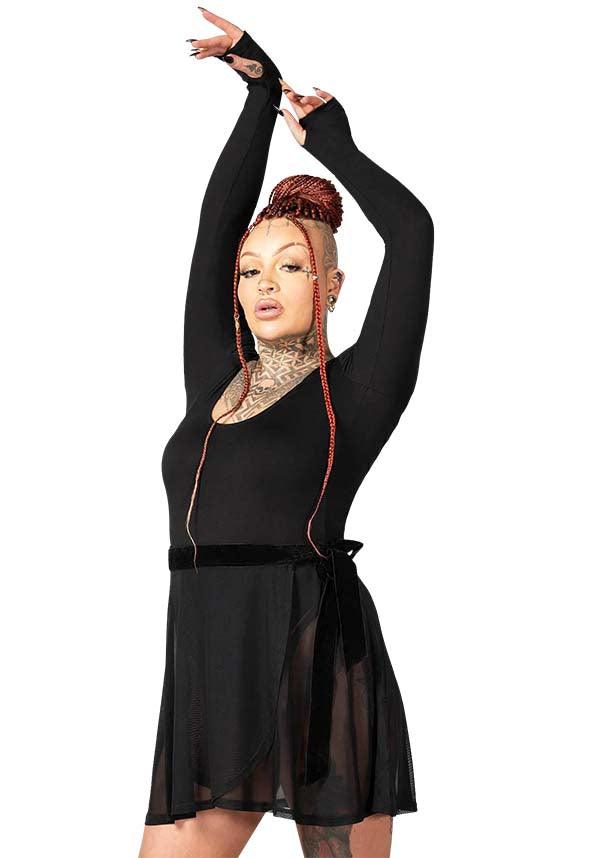 Flexi Demon Long Sleeve Leotard for Dance and Fitness