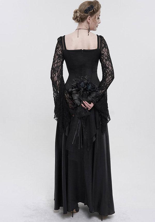 Esmerée Elegant Evening Dress for a Regal Goth Look