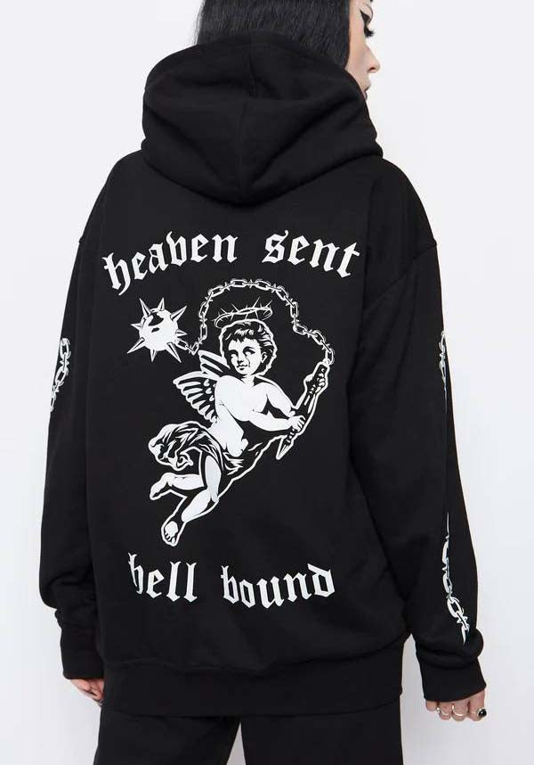 Unholy Gothic-Style Oversized Men's and Women's Hoodie