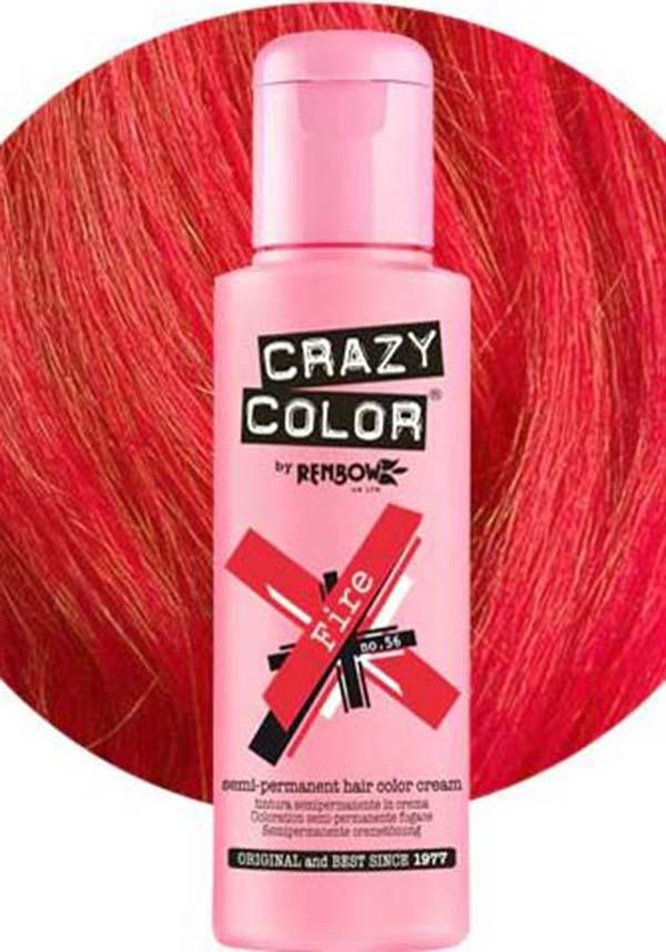 Crazy Colour Semi - permanent Fire Red Hair Colour