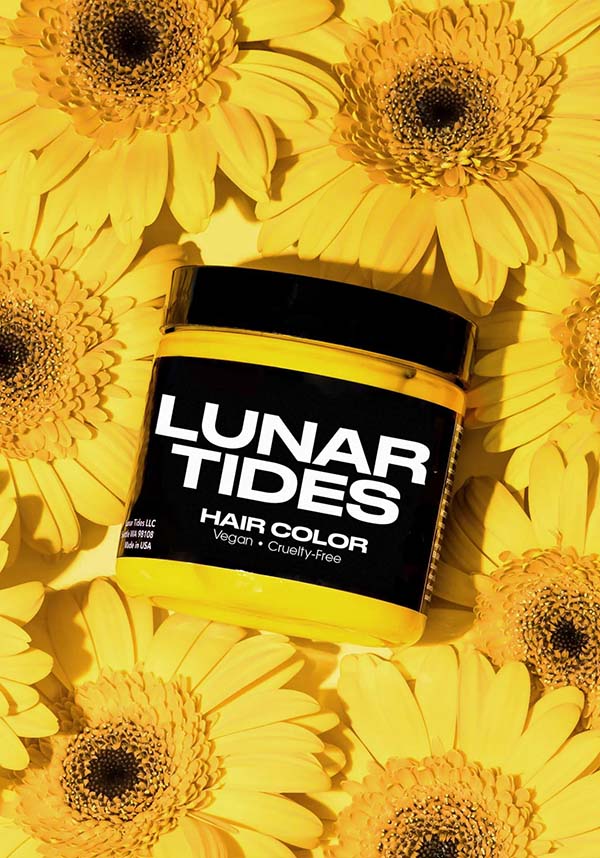 Vibrant Citrine Yellow Semi - Permanent Vegan Hair Dye