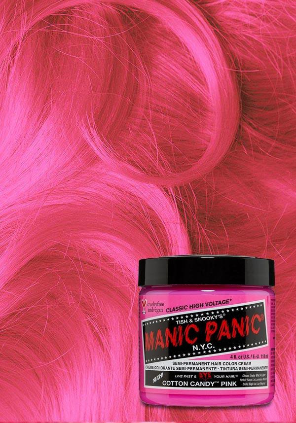 Classic Neon Cotton Candy Pink Vegan Semi - Permanent Hair Dye