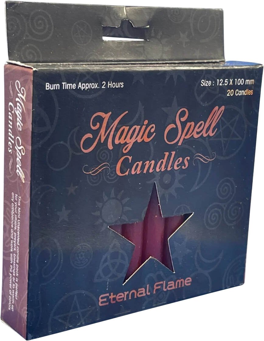 Brown Eternal Flame Magic Spell Candles for Rituals and Decor