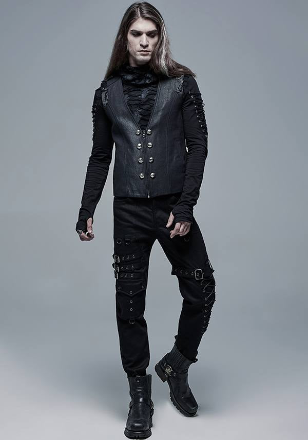 Underworld Vanquish Punk-Style Cotton Blend Statement Pants