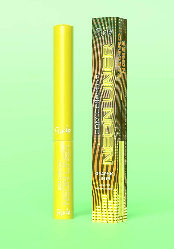 Rude Cosmetics Electro House Ultra-Bright NEON Liquid Eyeliner