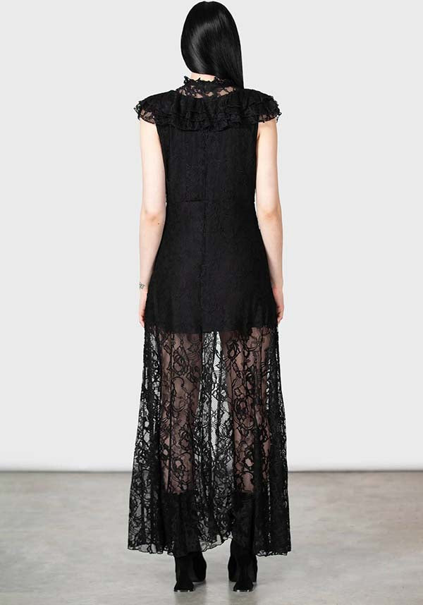 Maxi Dress for Vampire's Ball: Soft Stretch Lace Style