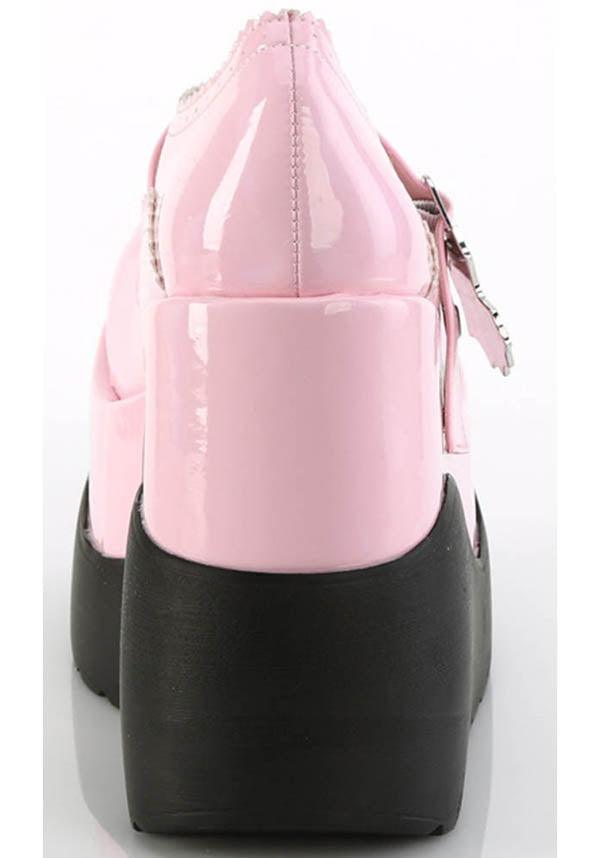 PREORDER: VOID-38 Pink Holo Patent Platform Shoes
