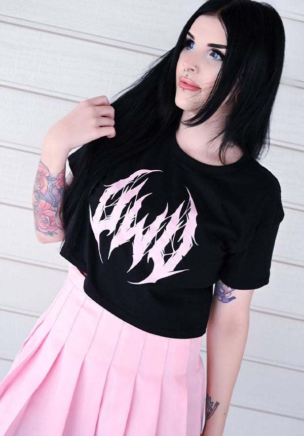 UWU Metal Unisex Crop T-Shirt for Anime and Music Lovers
